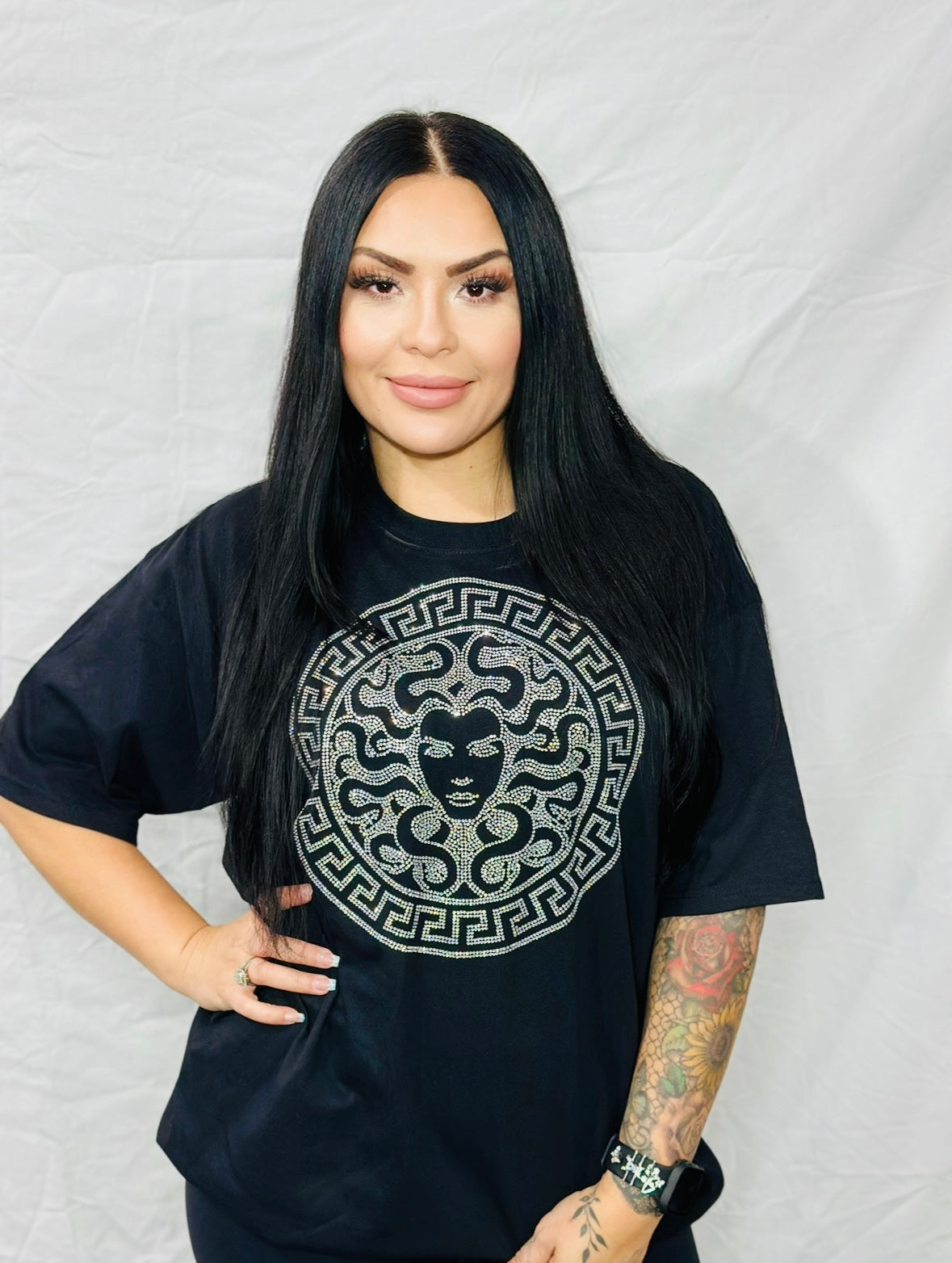 Medusa Rhinestone T-Shirt