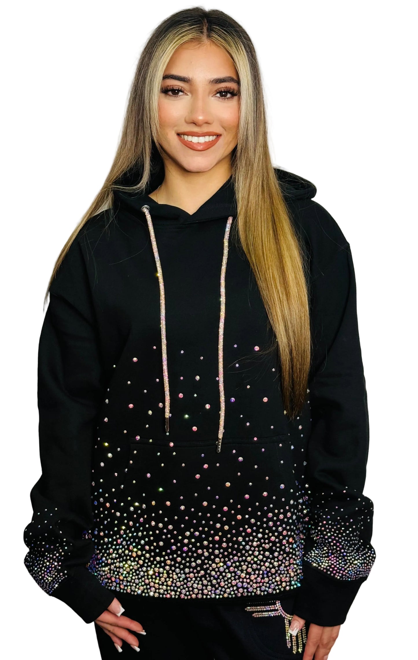 Ultimate IridescentRhinestone Hoodie