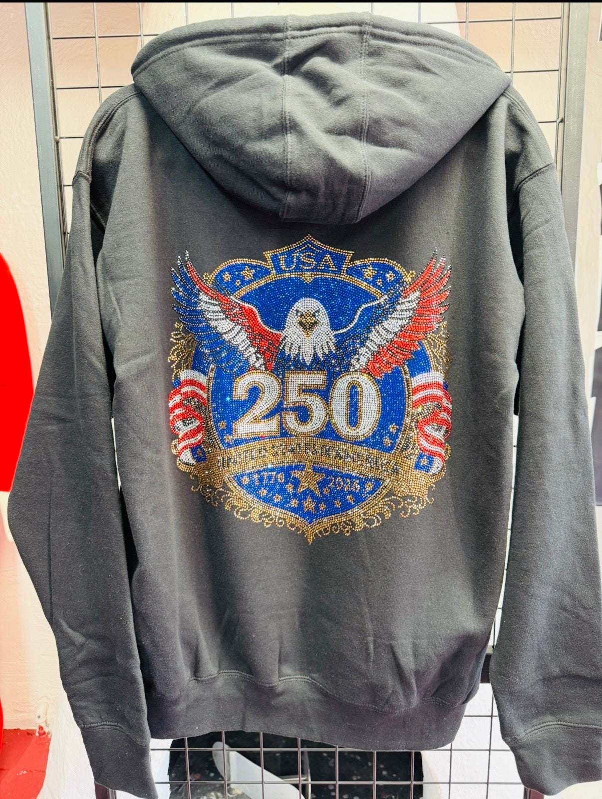 250th Semiquincentennial Rhinestone Hoodie