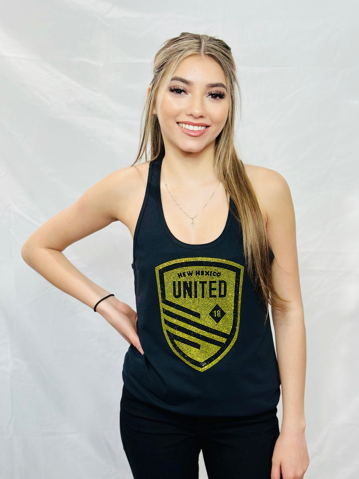 New Mexico United Rhinestone Tank Top Racer Back