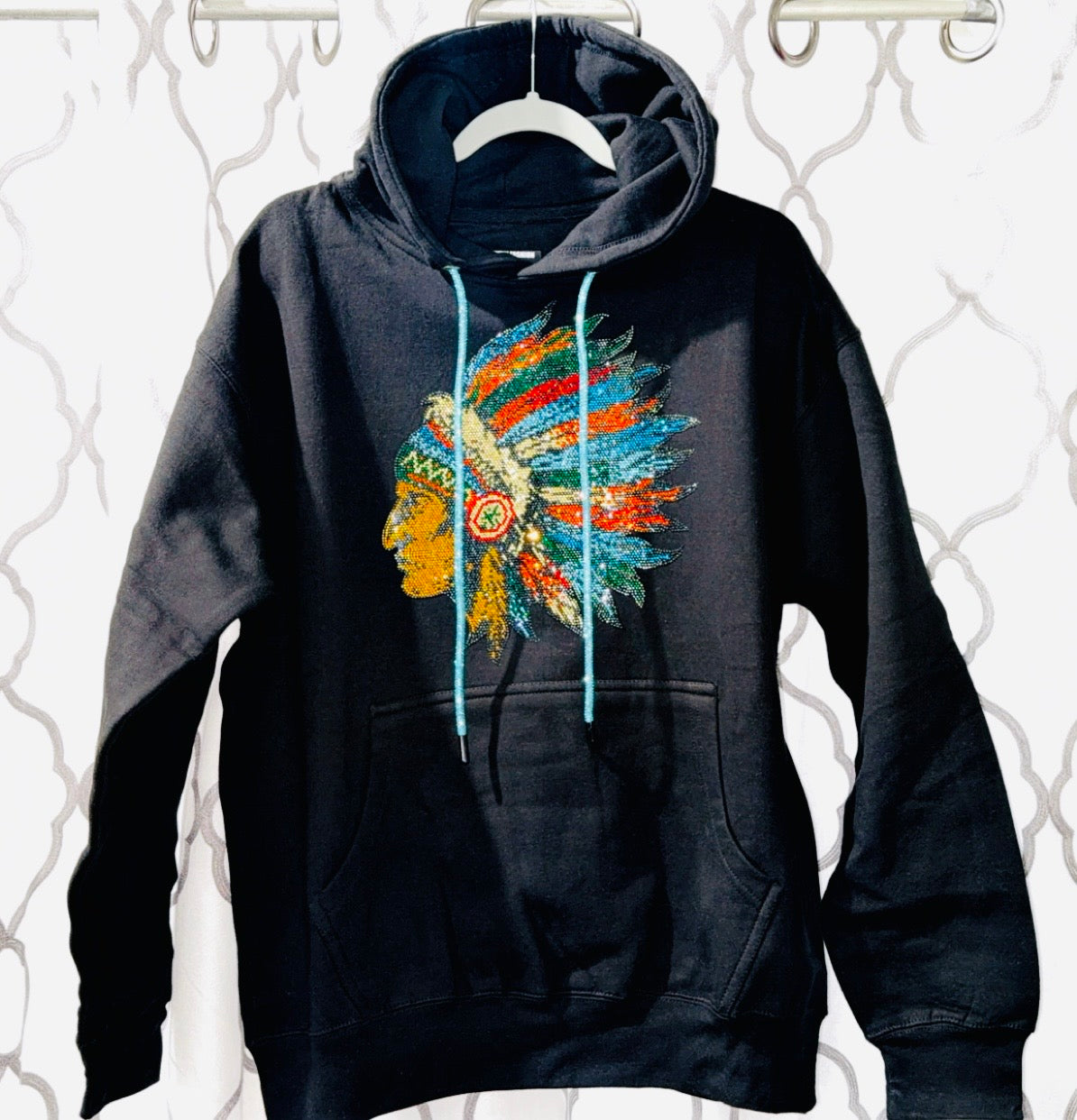 Rhinestone Headdress Hoodie
