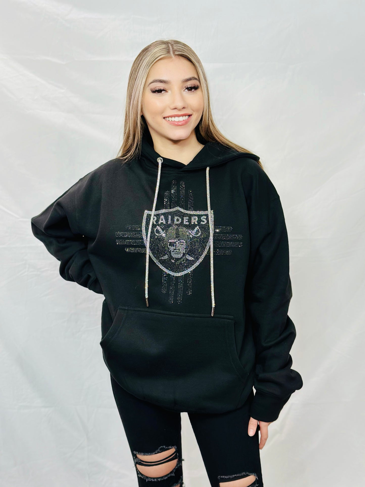 Raiders Zia Rhinestone Hoodie