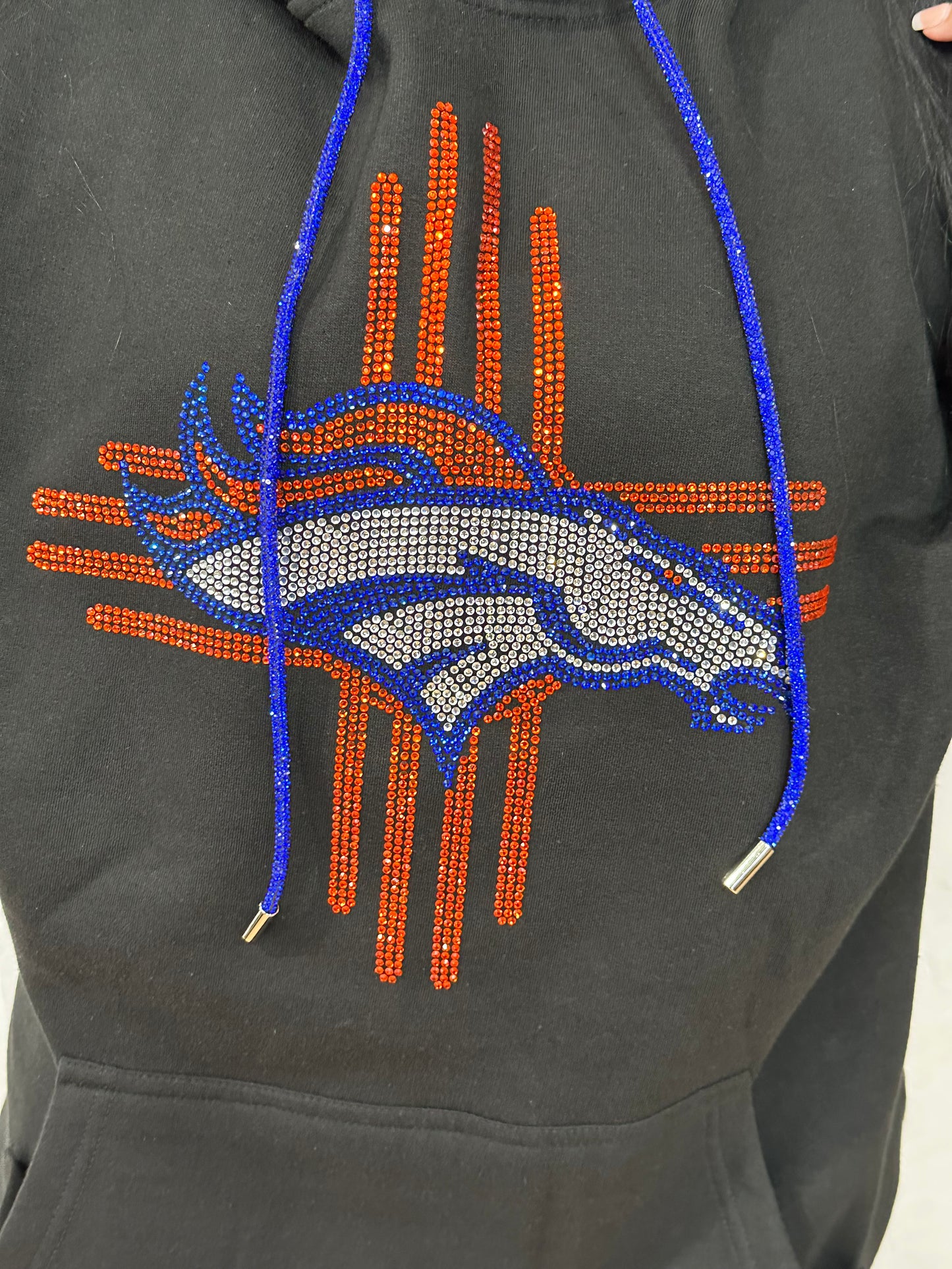 Broncos Rhinestone Zia Hoodie