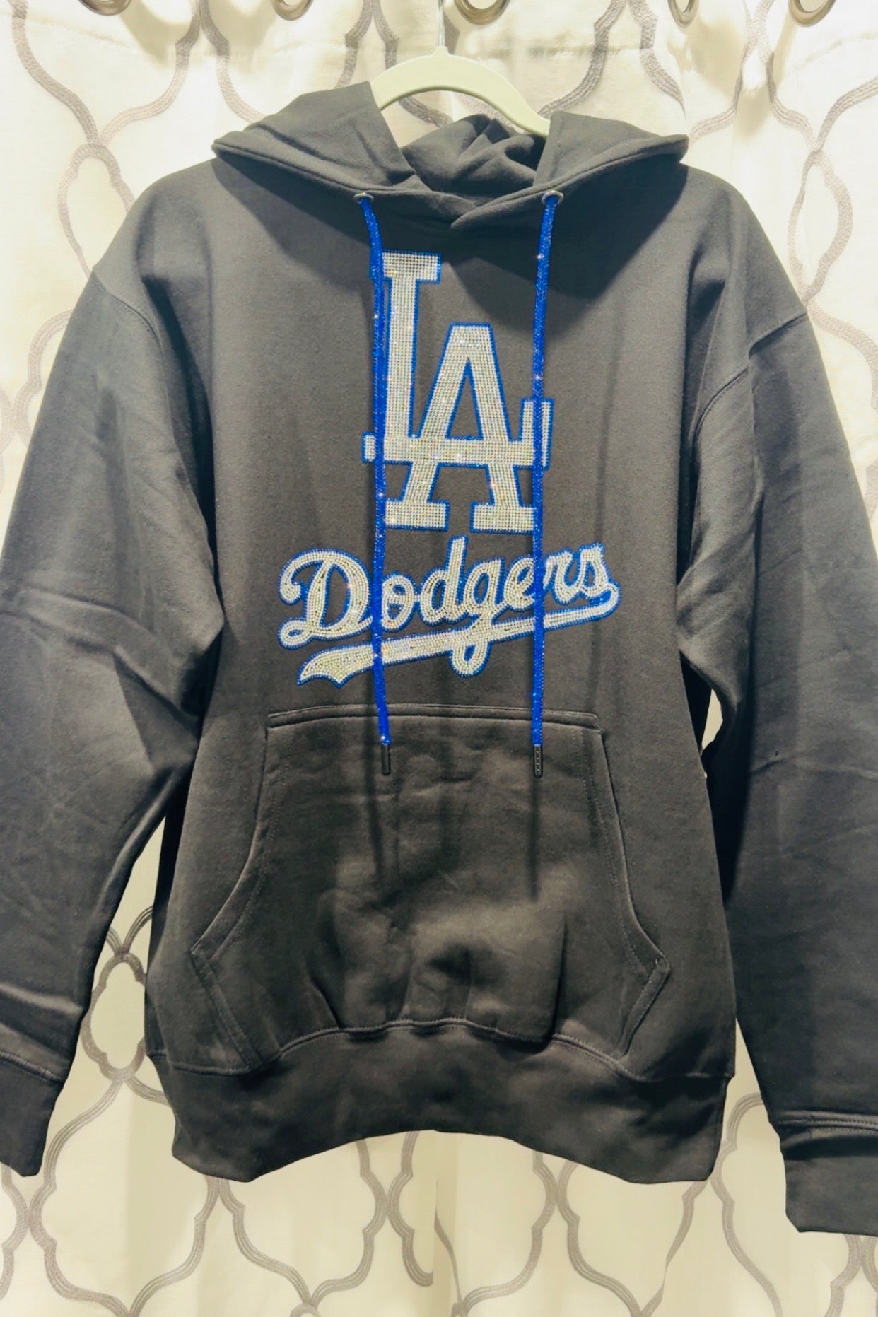 LA Dodgers Rhinestone Hoodie