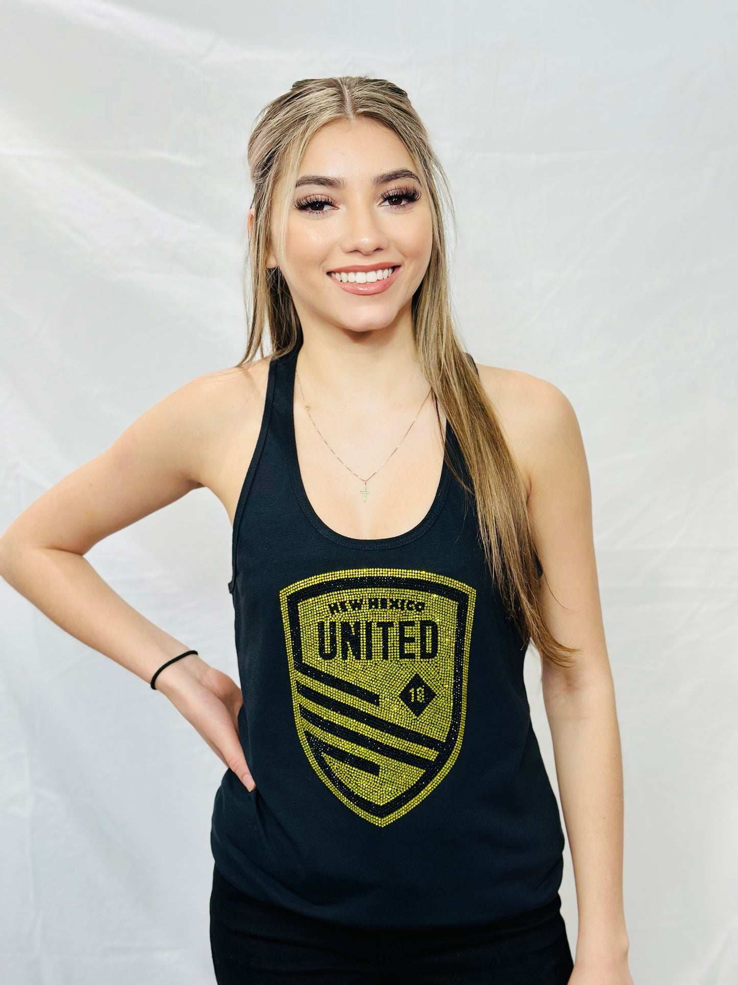 New Mexico United Rhinestone Tank Top Racer Back