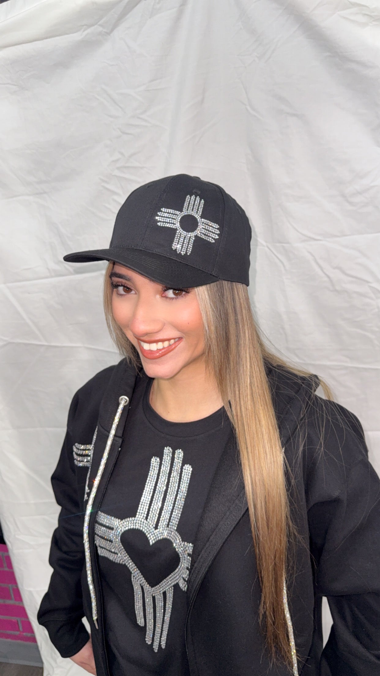 Silver Zia Rhinestone Hat