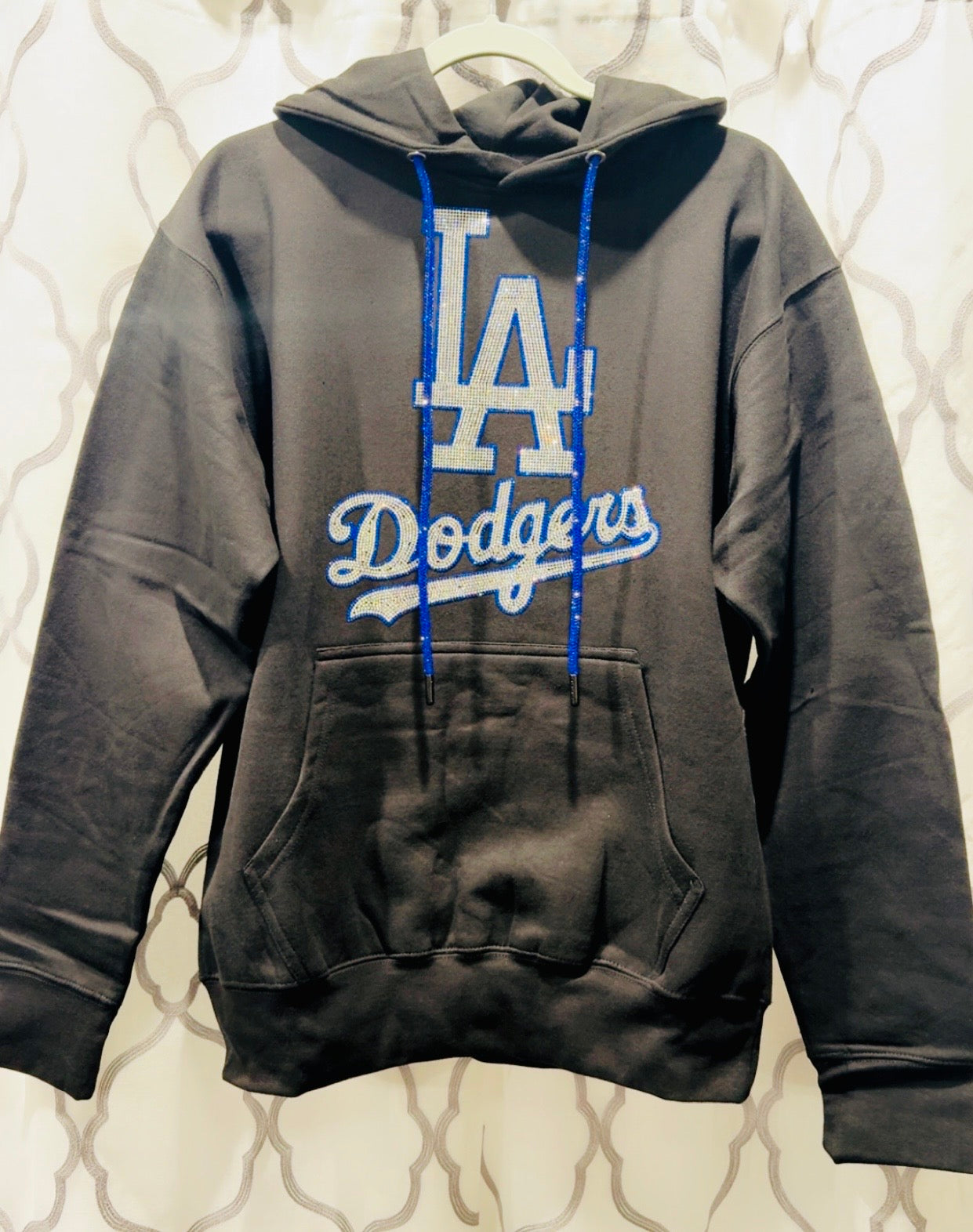 LA Dodgers Rhinestone Hoodie