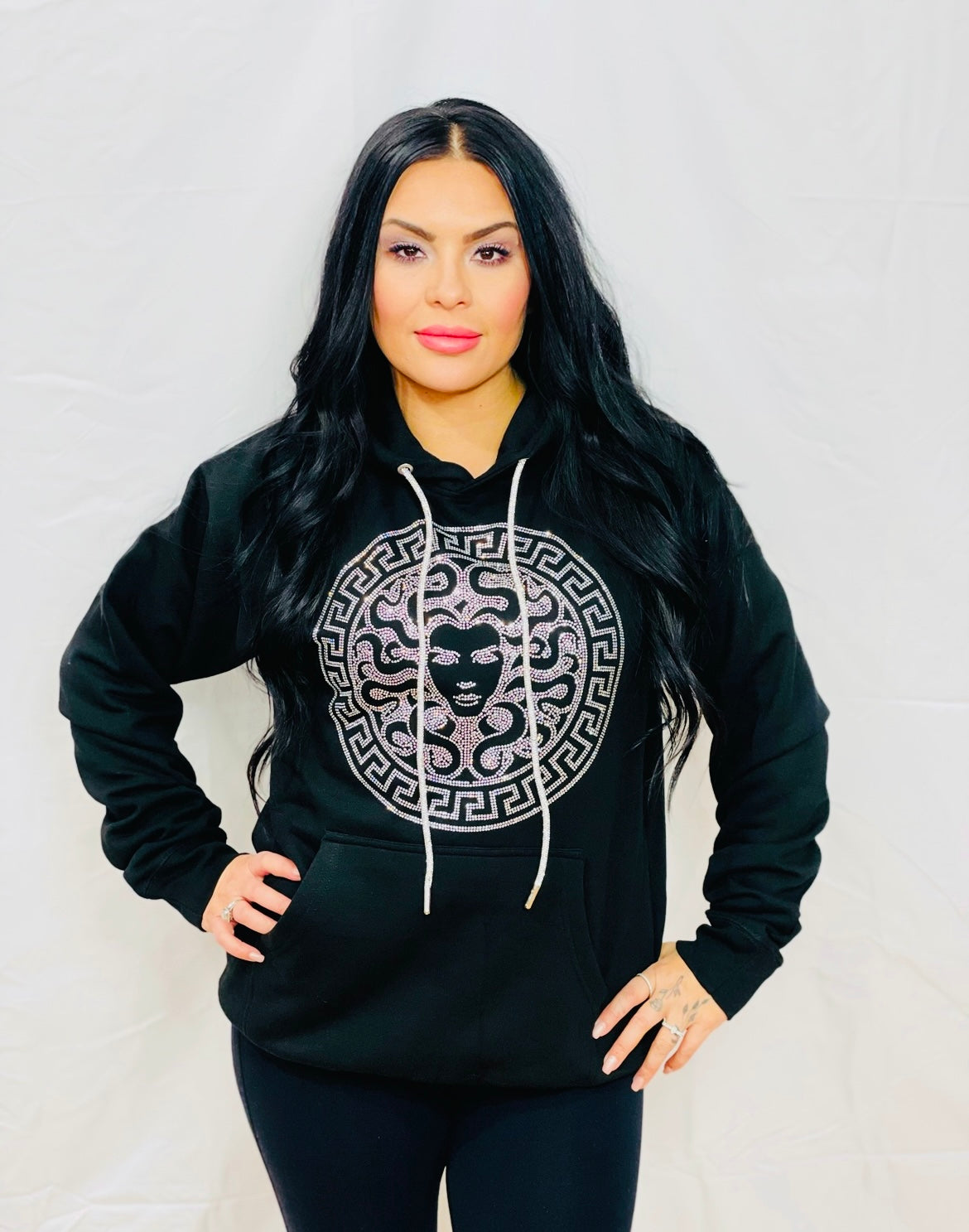 Versace Rhinestone Hoodie