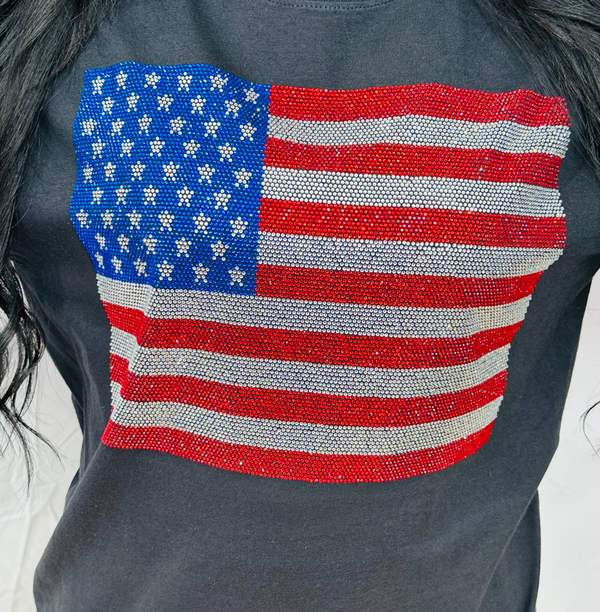 American Rhinestone Flag T-Shirt