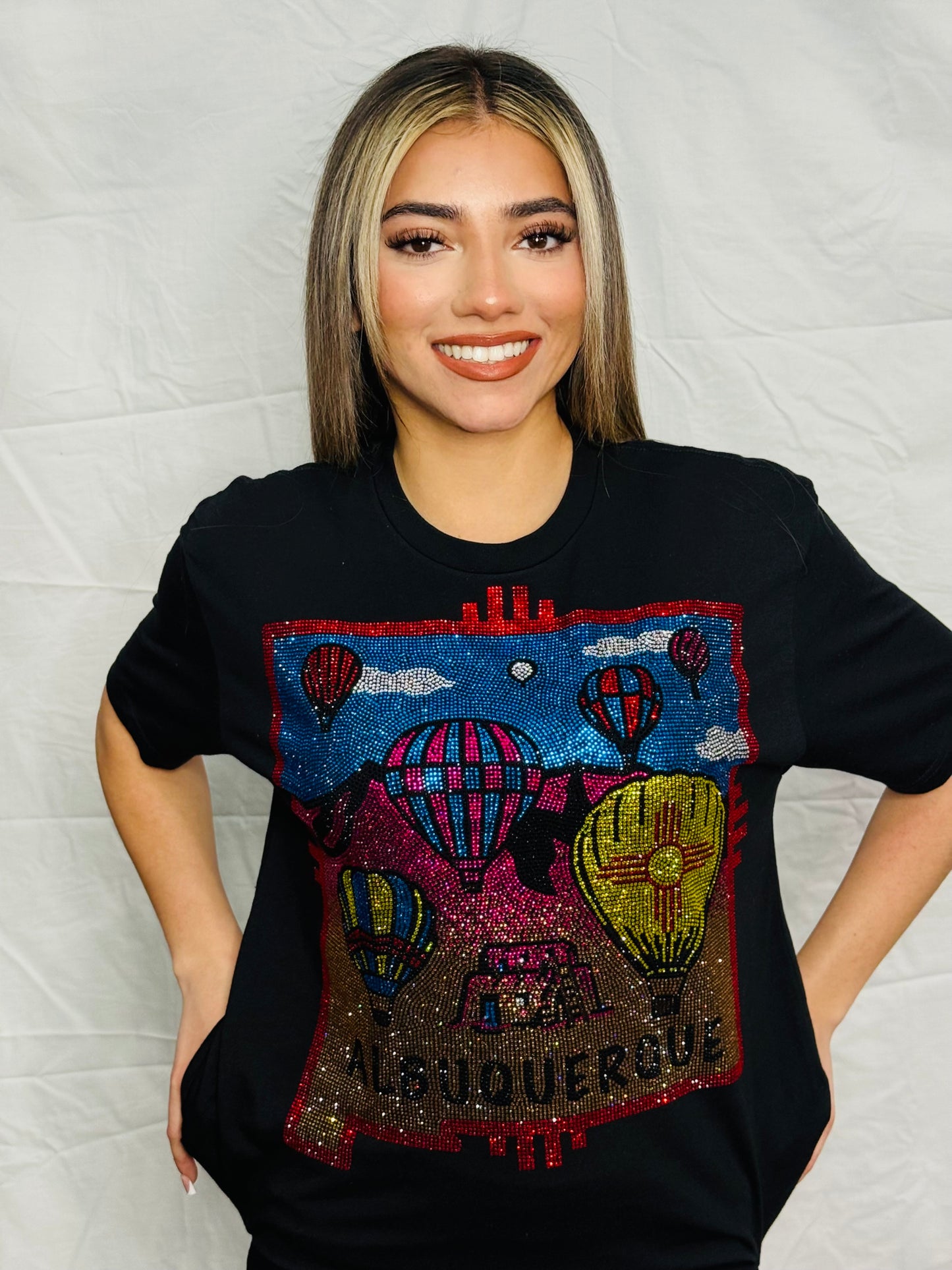 Albuquerque Balloon Rhinestone T-Shirt