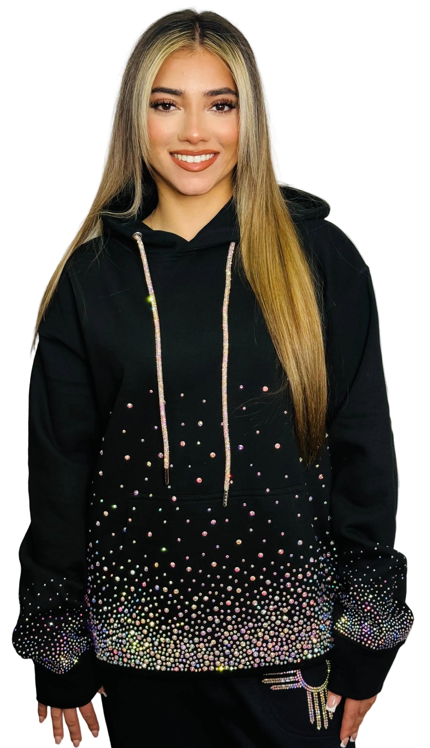 Ultimate IridescentRhinestone Hoodie