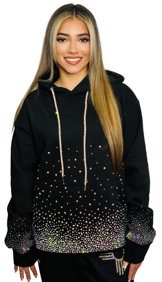 Ultimate IridescentRhinestone Hoodie