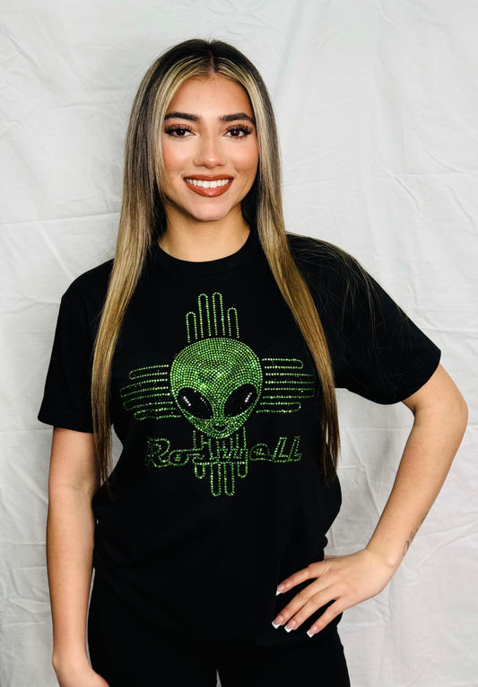 Rhinestone Alien T-Shirt