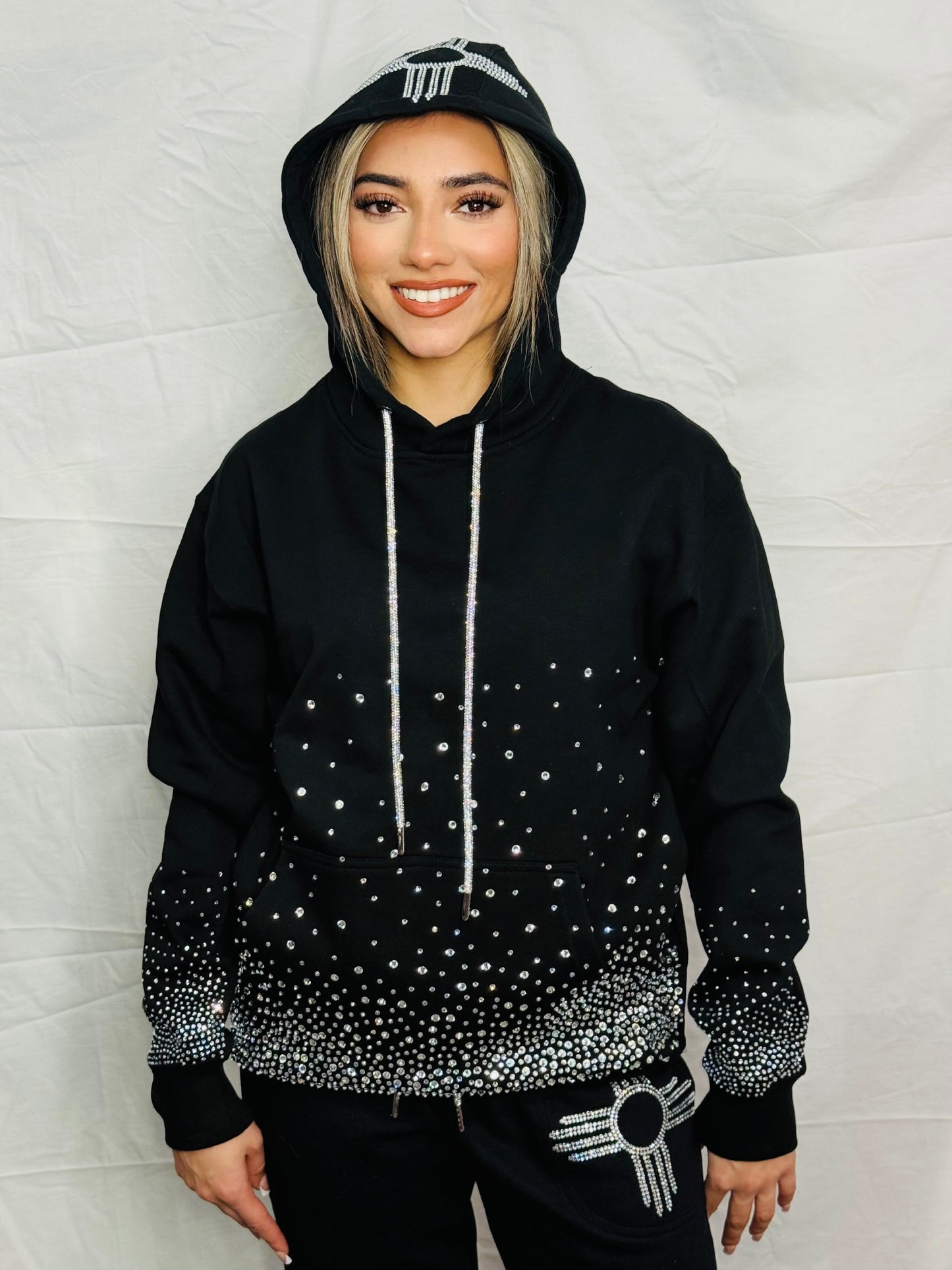 Ultimate Silver Rhinestone Hoodie