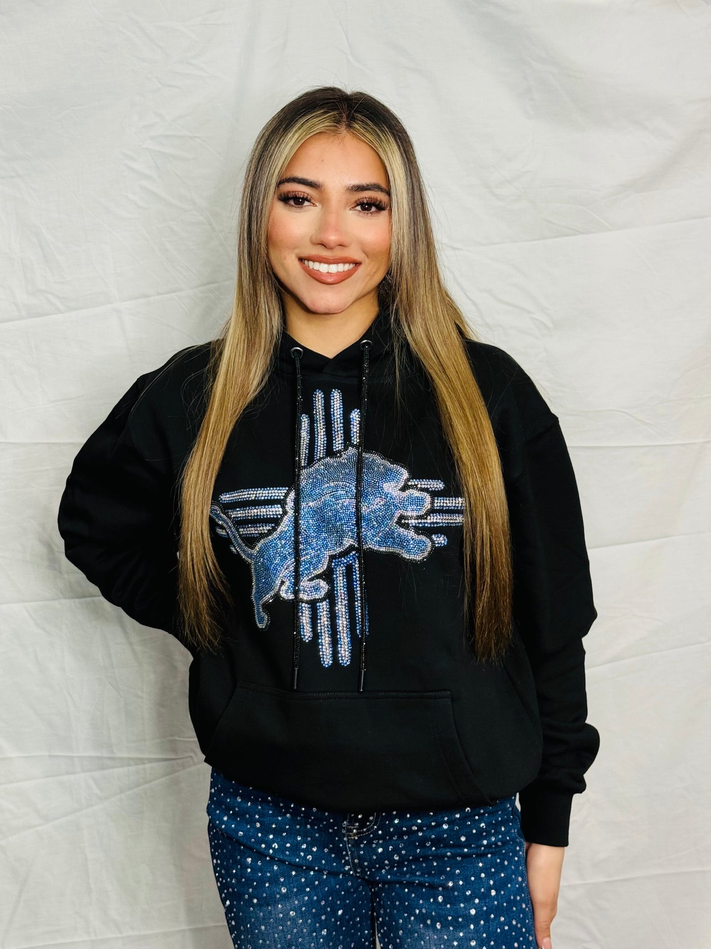 Zia Lions Rhinestone Hoodie