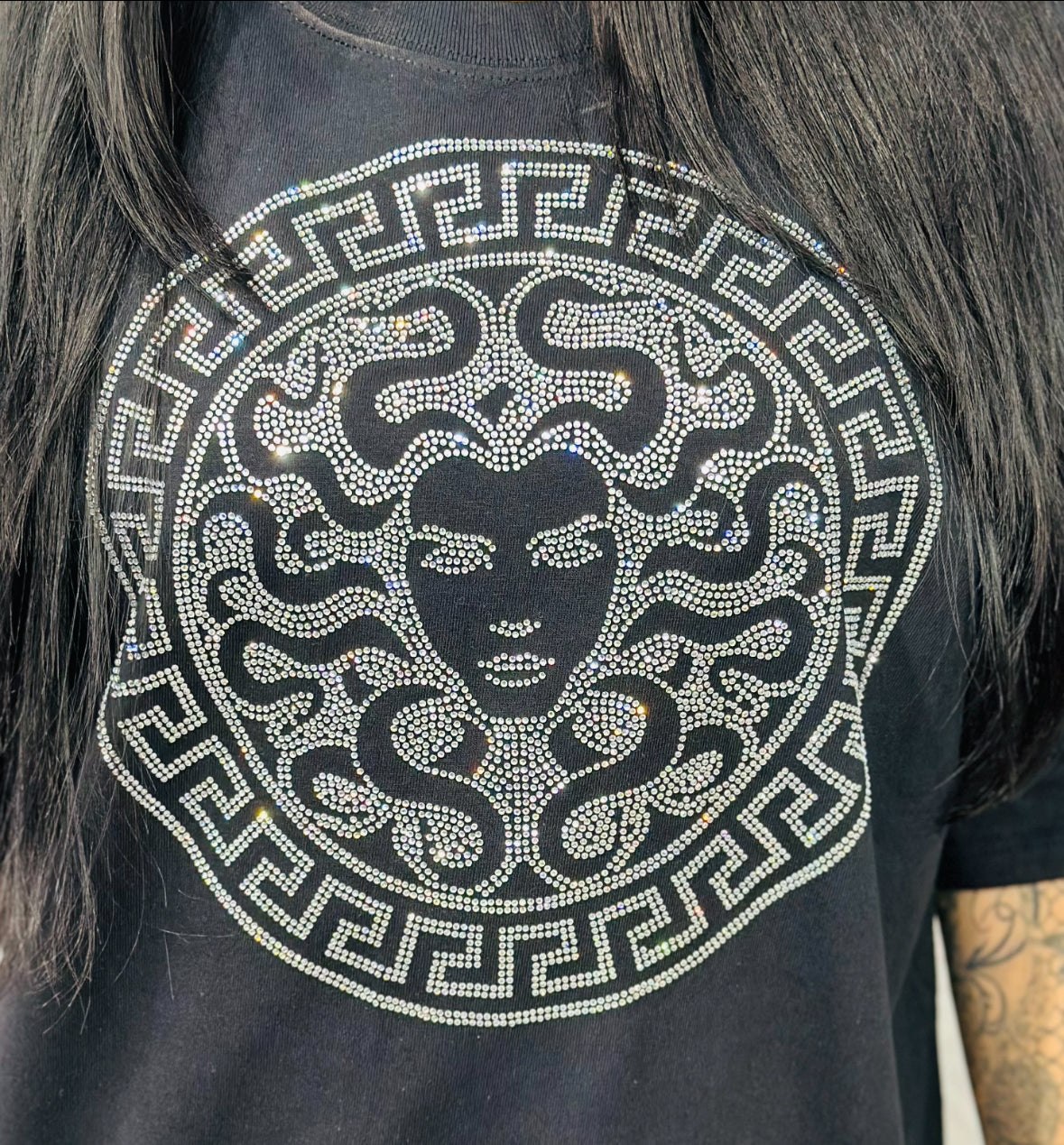 Medusa Rhinestone T-Shirt