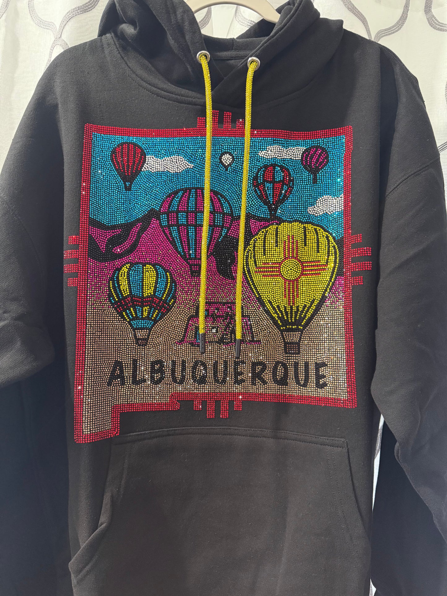 Albuquerque Balloon Rhinestone Hoodie