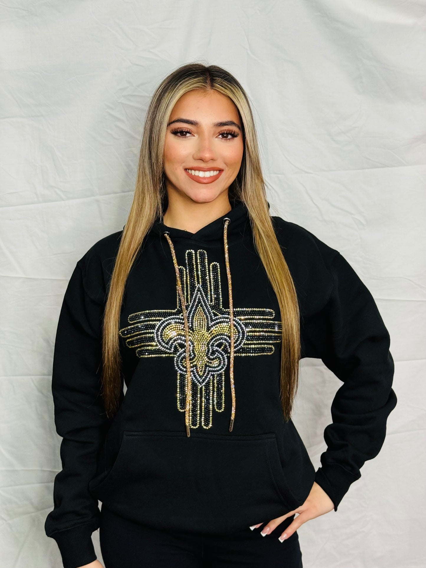 Zia Saints Rhinestone Hoodie