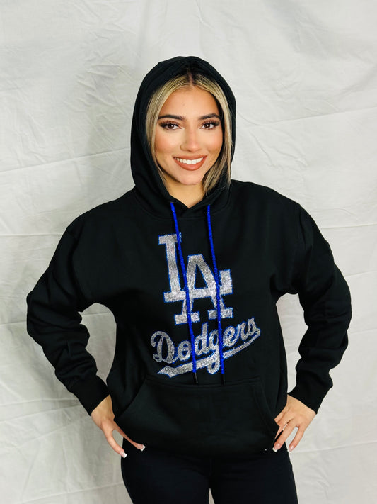 LA Dodgers Rhinestone Hoodie