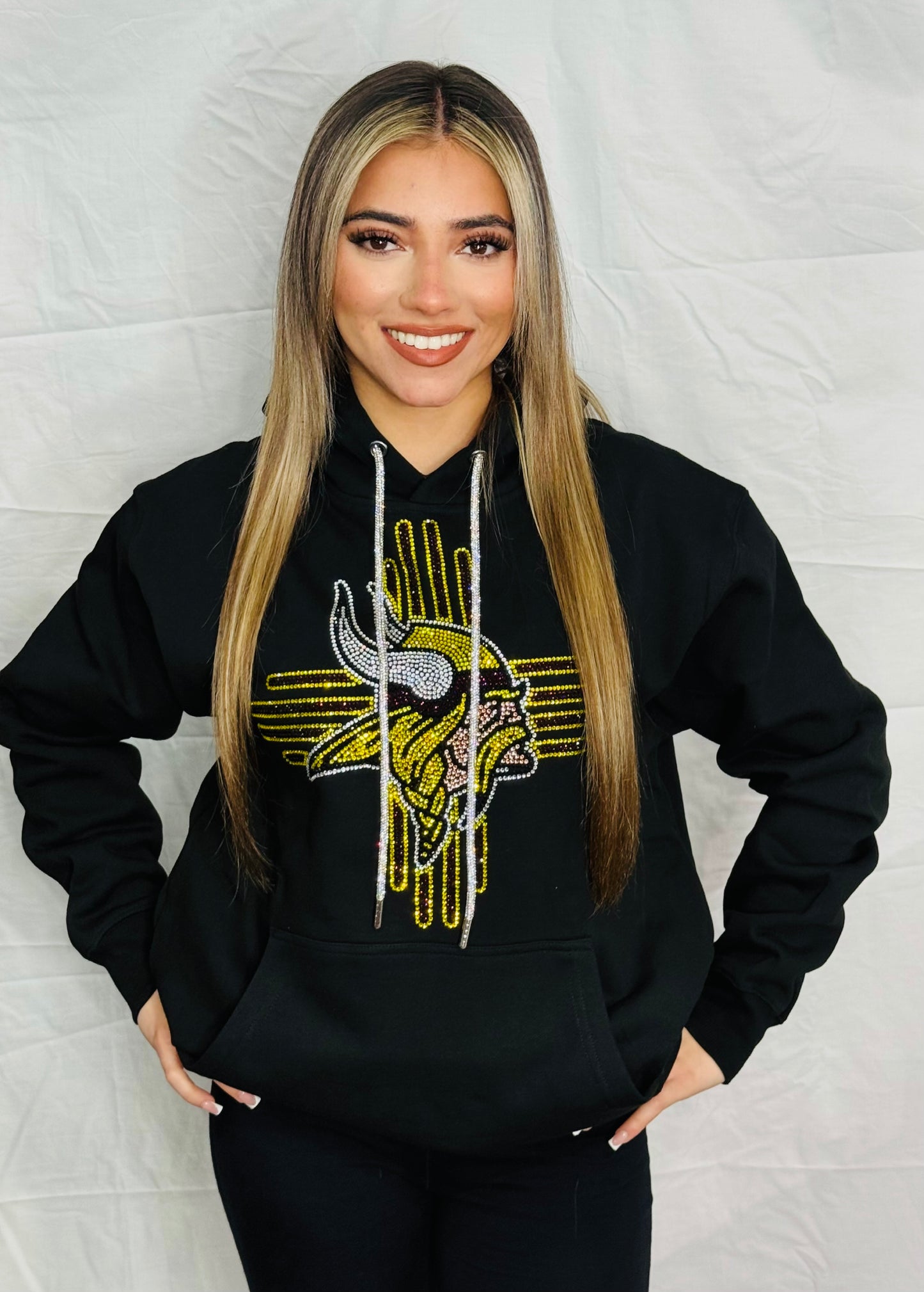Zia Vikings Rhinestone Hoodie