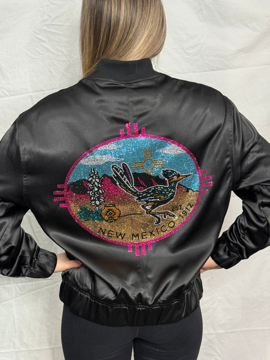 Roadrunner Rhinestone Bomber Jacket
