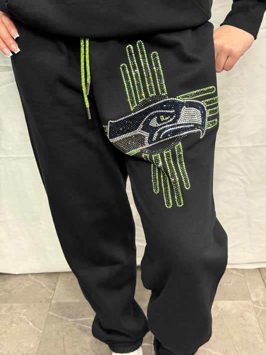Zia Seahawks Rhinestone Pants