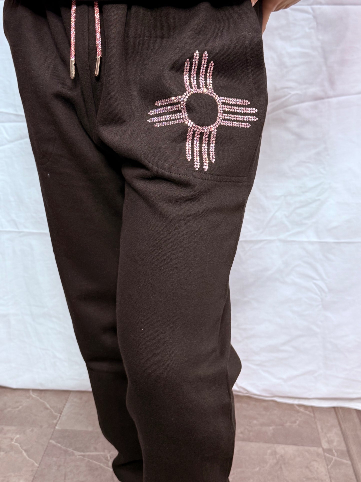 Pink Zia Rhinestone Pants