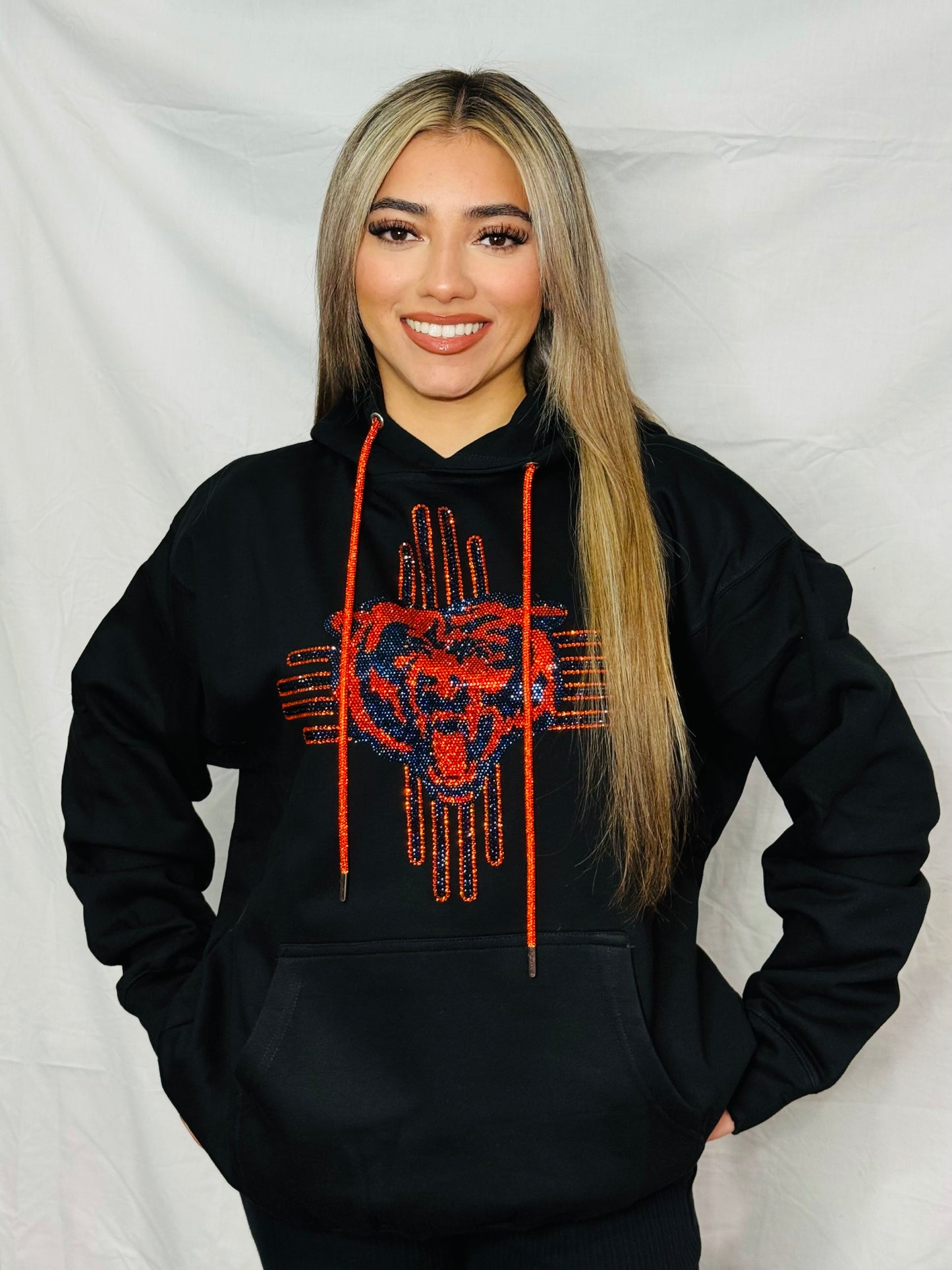 Zia Bears Rhinestone Hoodie