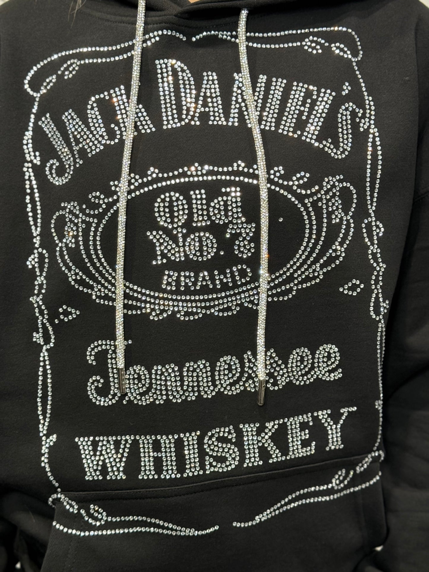 Jack Daniels Rhinestone Hoodie