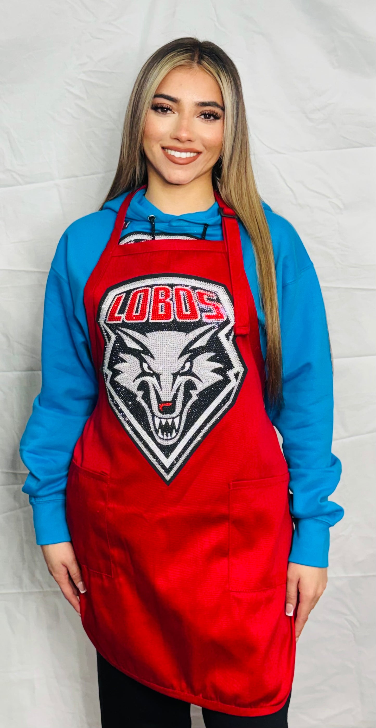 UNM Lobo’s Rhinestone Apron