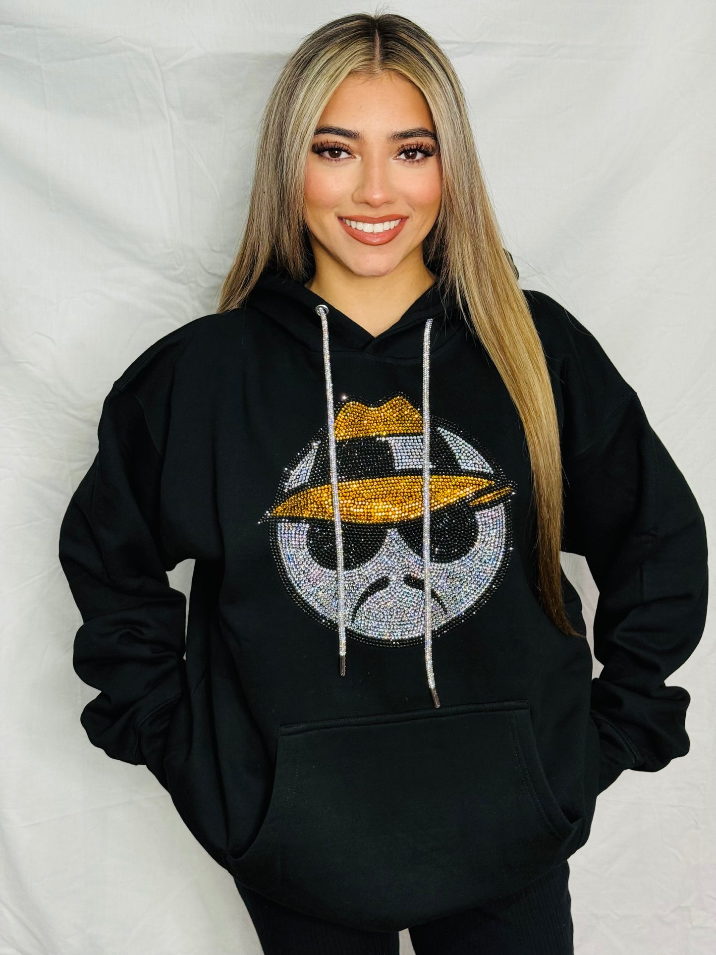 Lowrider Rhinestone Hoodie