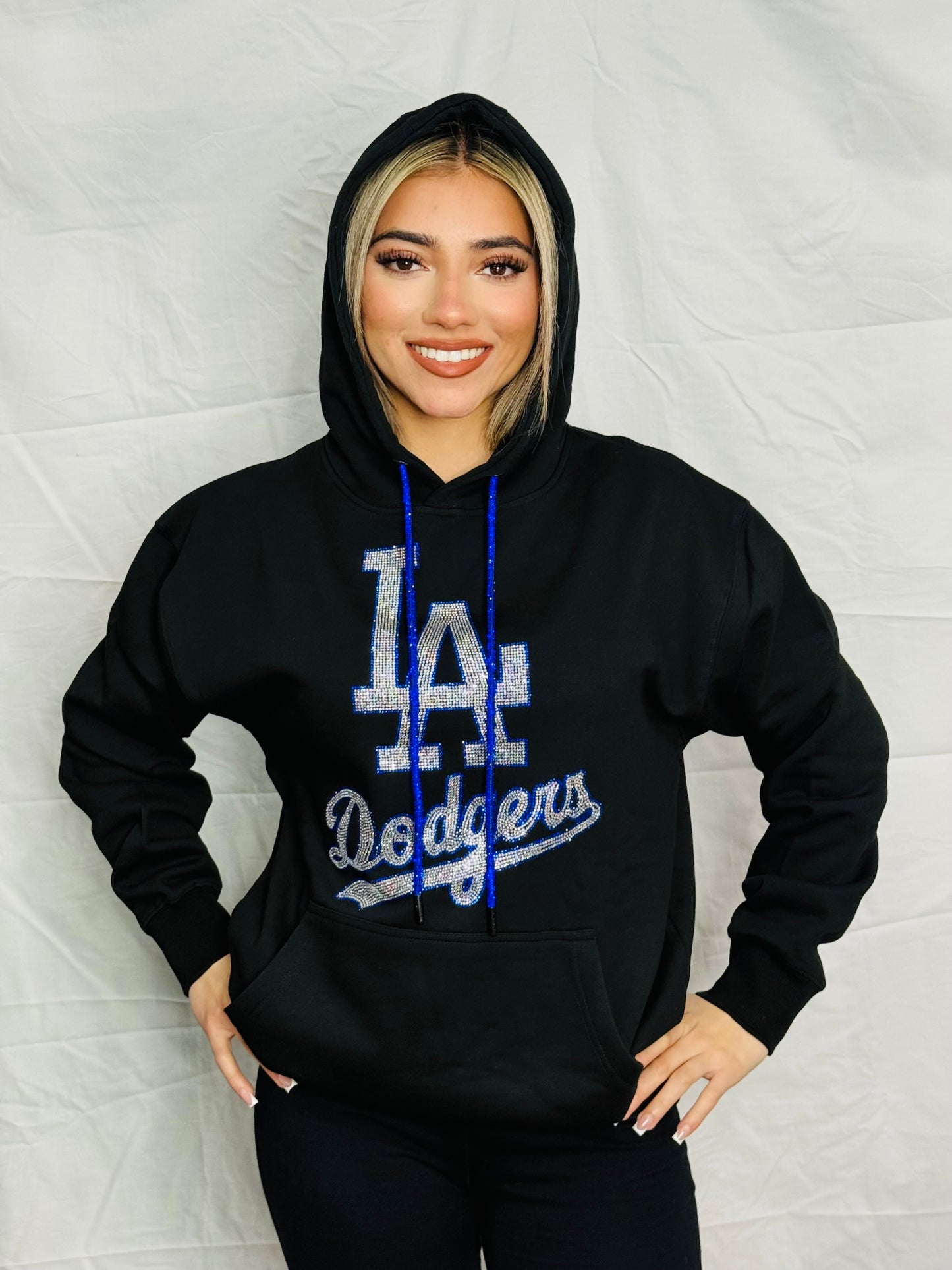 LA Dodgers Rhinestone Hoodie