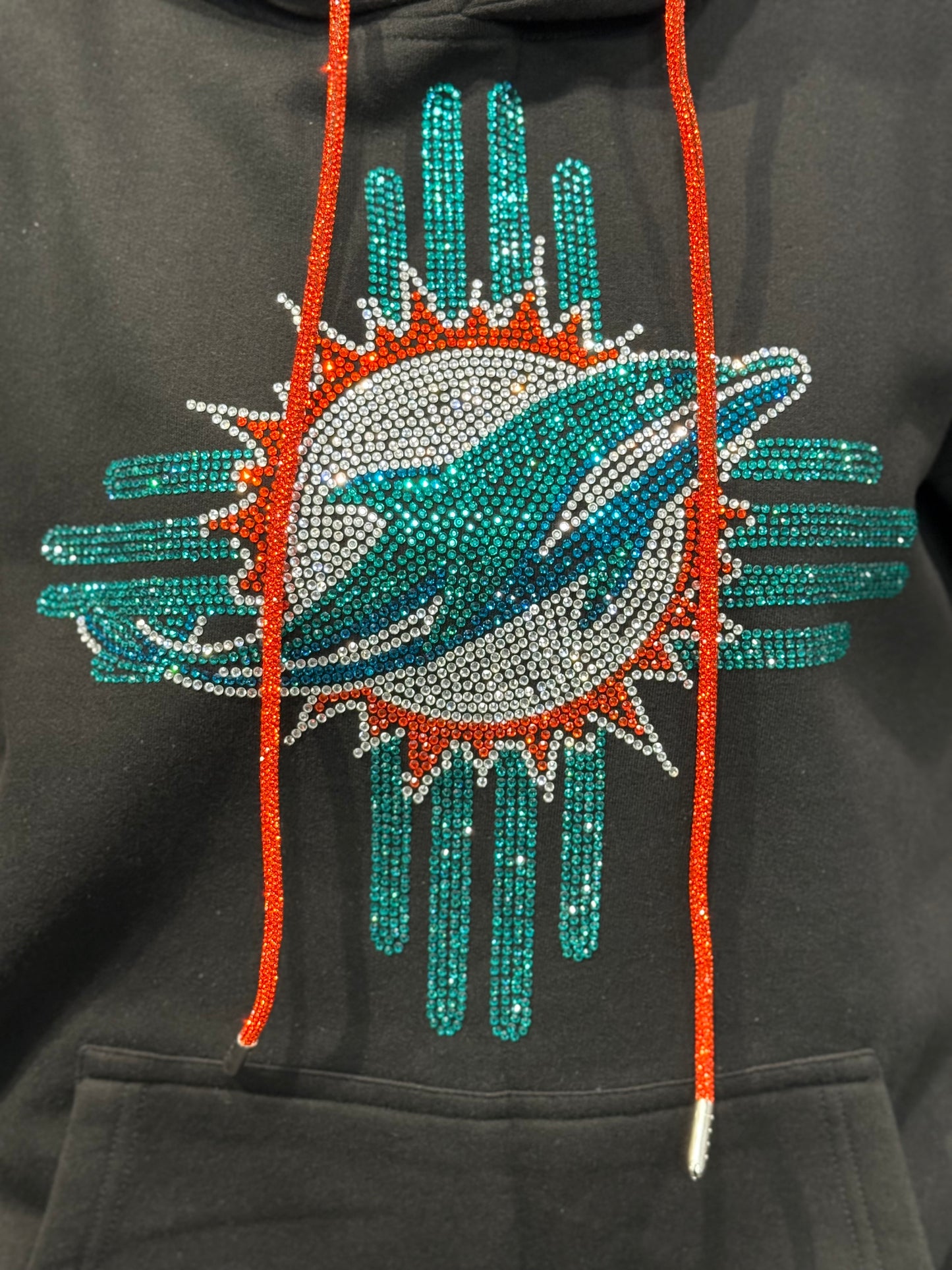 Zia Dolphins Rhinestone Hoodie