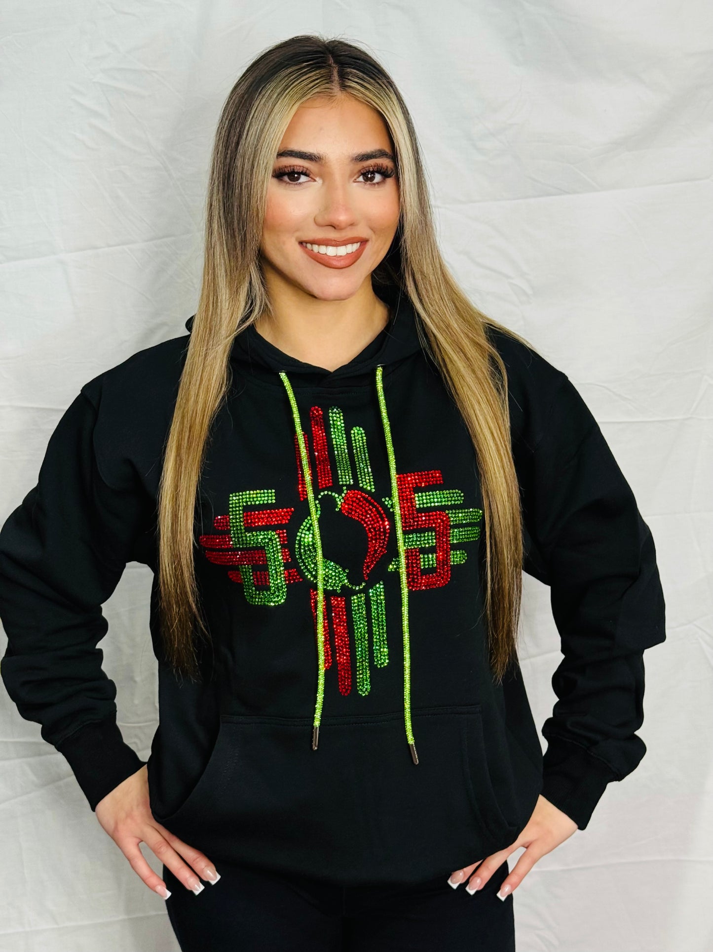 Zia 505 Rhinestone Hoodie