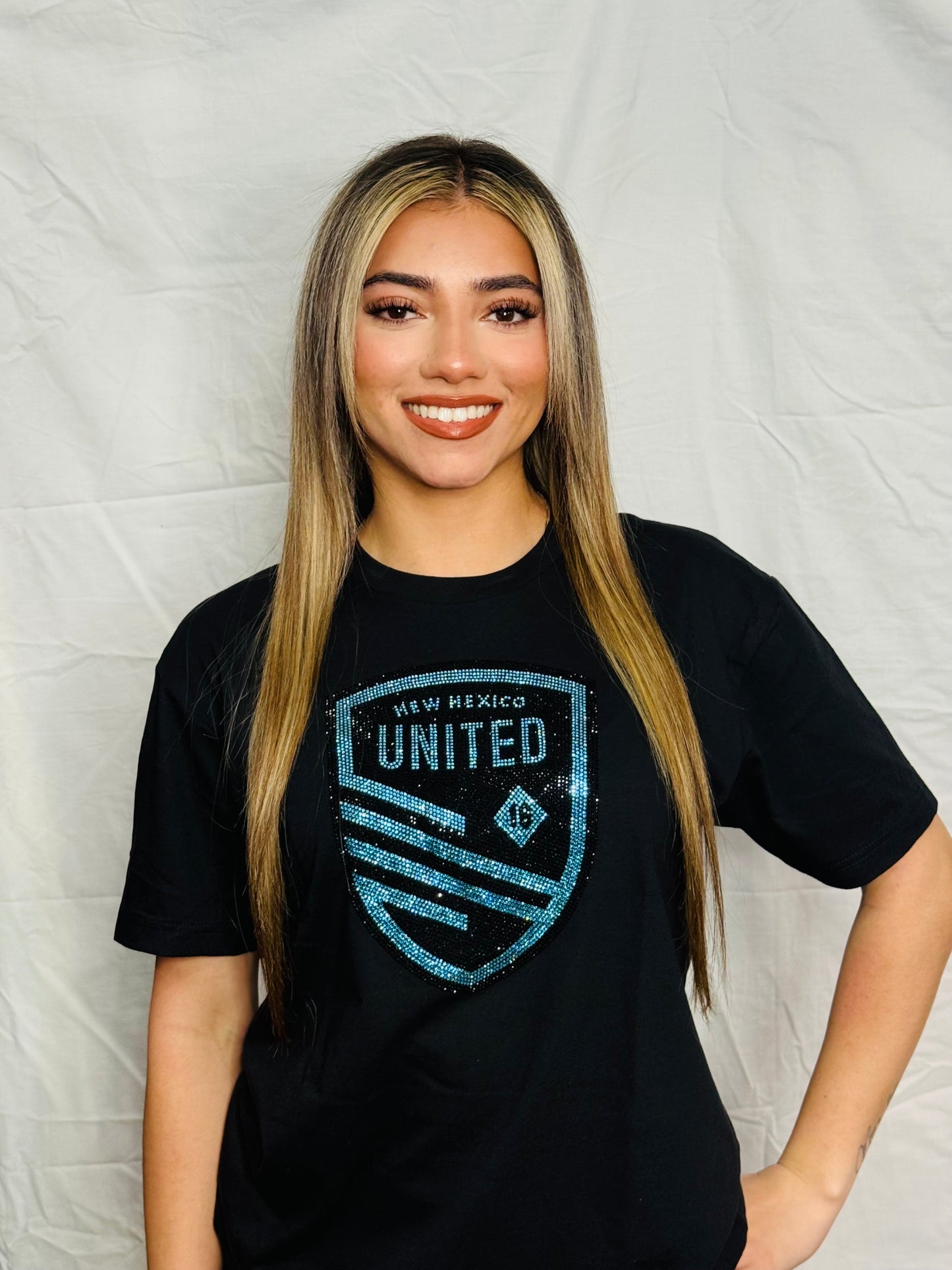 New Mexico Turquoise United Rhinestone T-Shirt