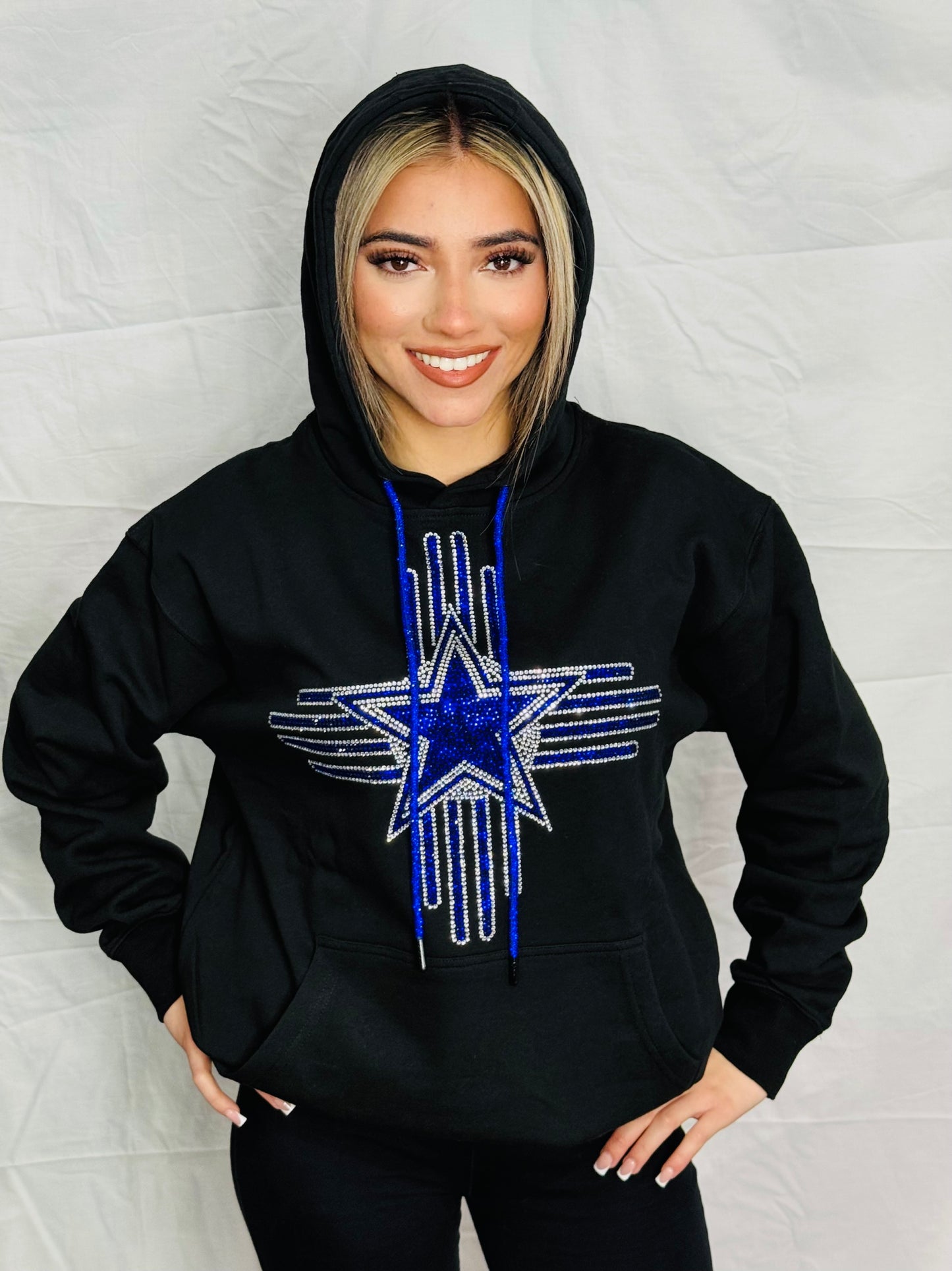 Zia Dallas Cowboys Rhinestone Hoodie