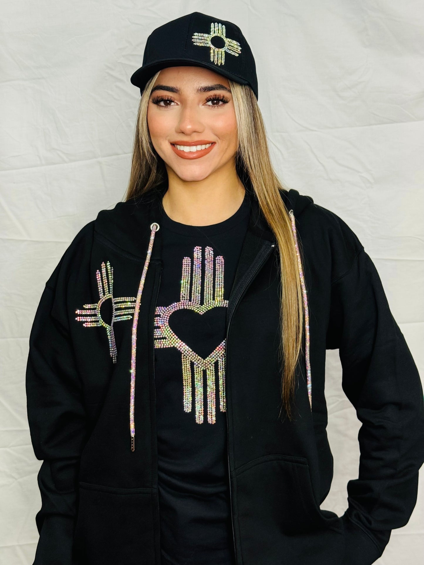 Iridescent Zia Rhinestone Hat