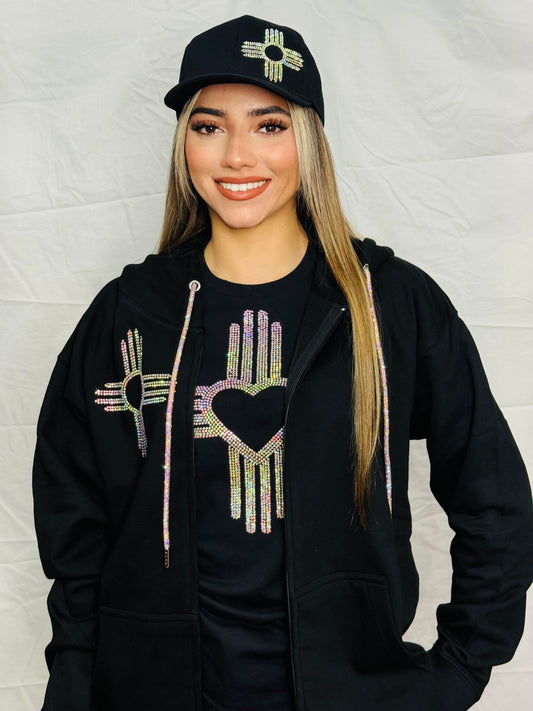 Iridescent Zia Rhinestone Hat