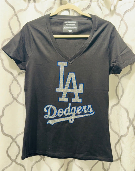 LA Dodgers Womens V-Neck T-Shirt