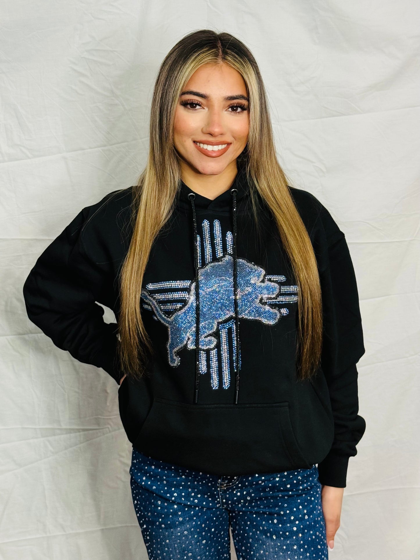 Zia Lions Rhinestone Hoodie