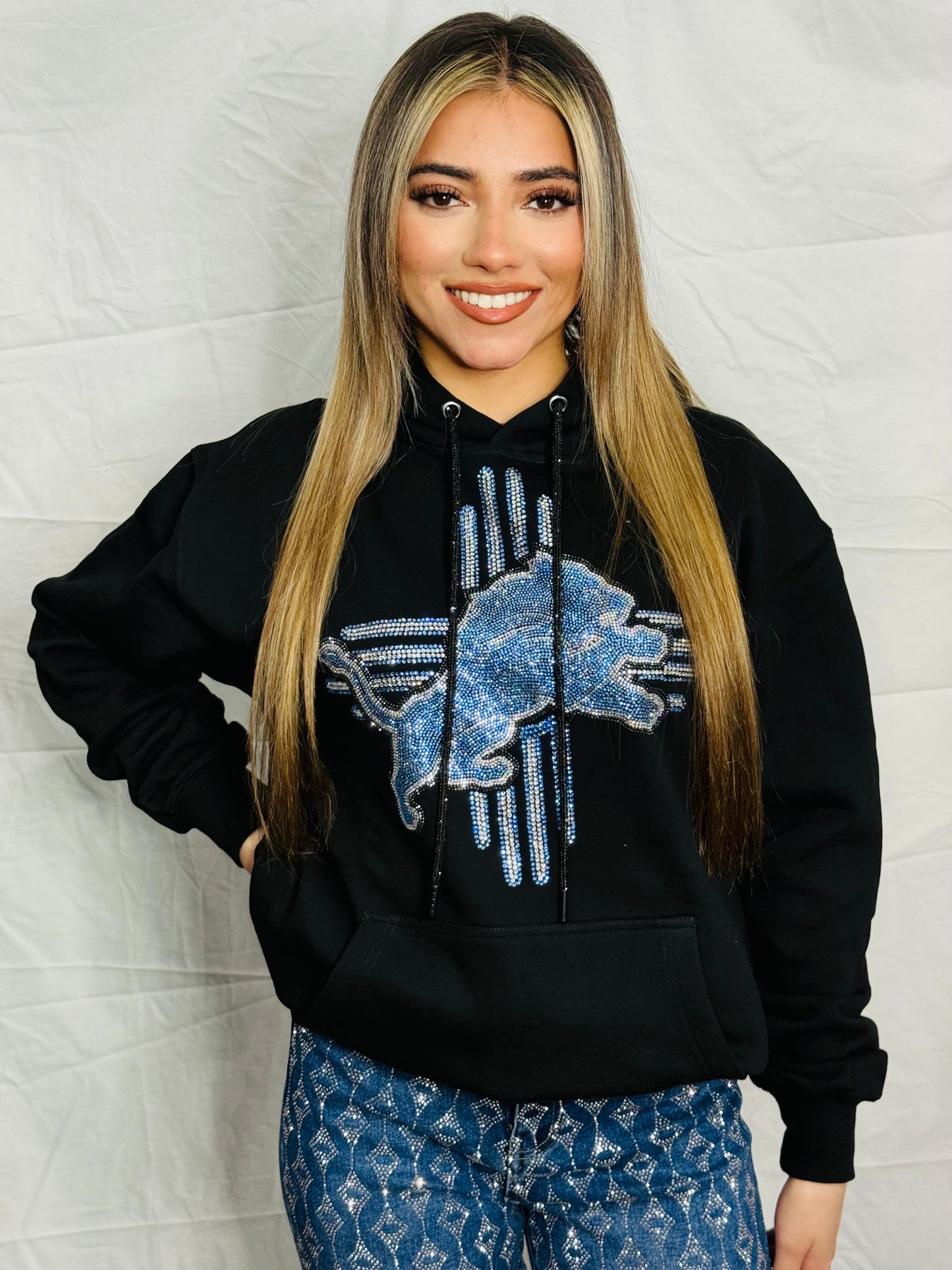 Zia Lions Rhinestone Hoodie