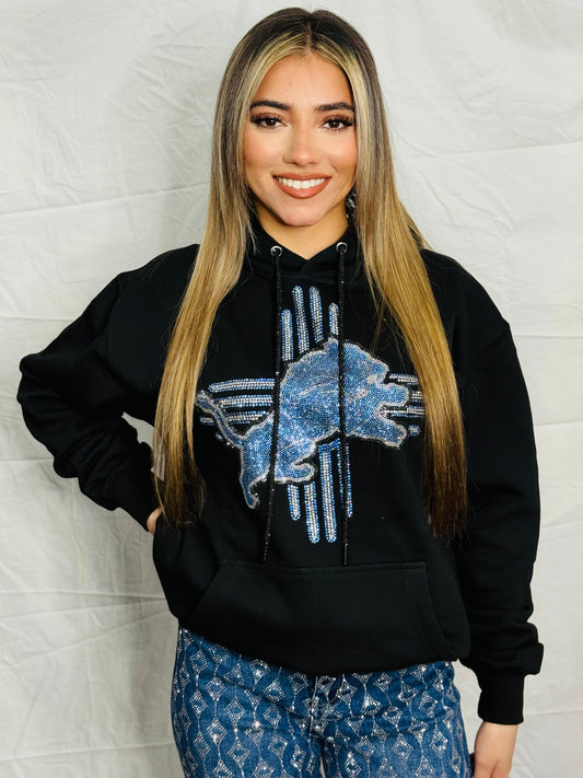 Zia Lions Rhinestone Hoodie