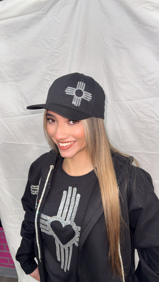 Silver Zia Rhinestone Hat