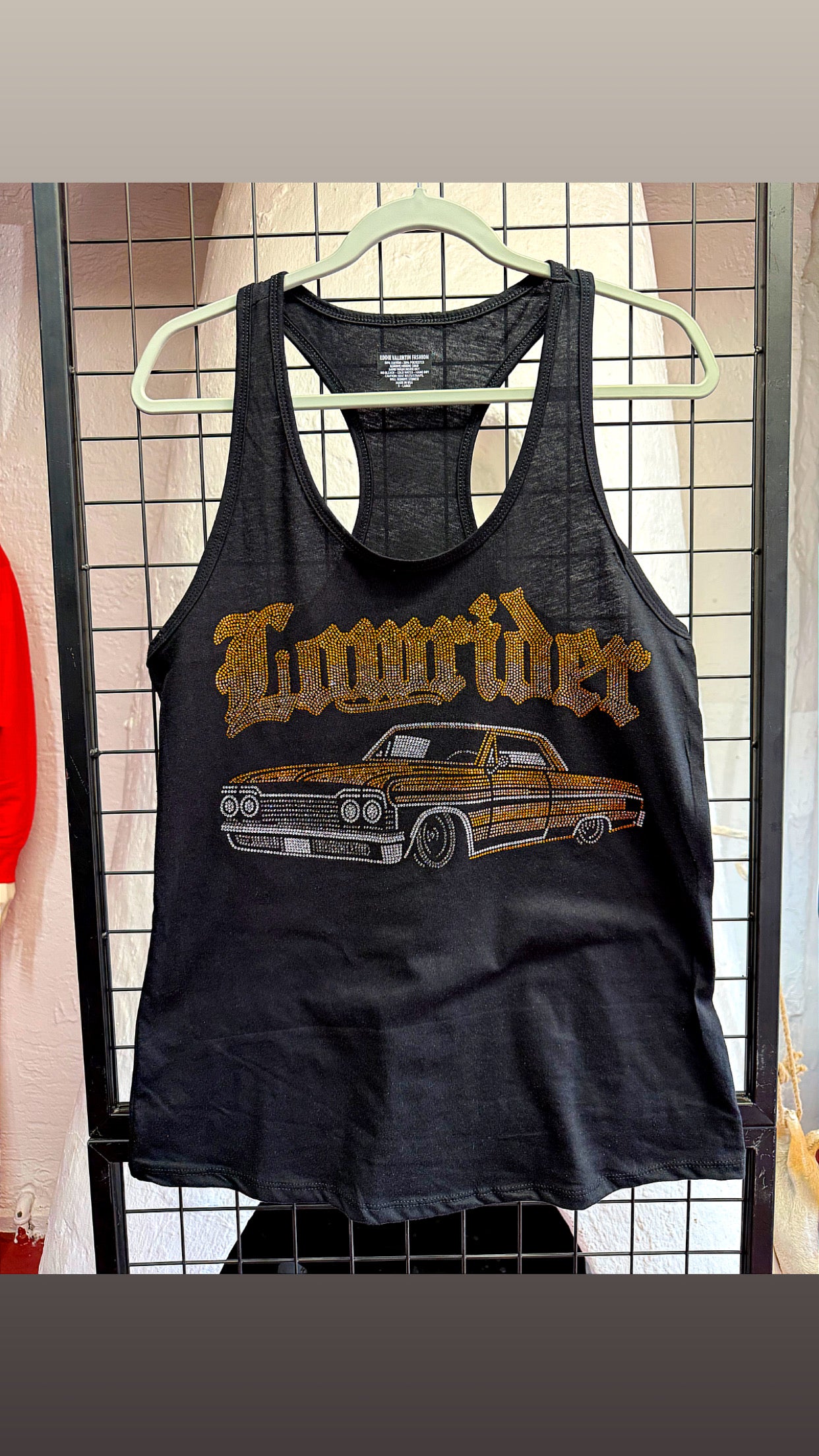 Lowrider Impala Rhinestone Tank Top