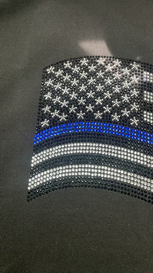 Back the Blue Flag Hoodie